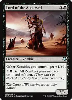 Lord of the Accursed Game Night NM Black Uncommon MAGIC GATHERING CARD ABUGames - Image 1