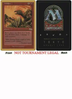 Wildfire (Kai Budde - 1999) World Championship NM Red Rare MAGIC CARD ABUGames - Image 1