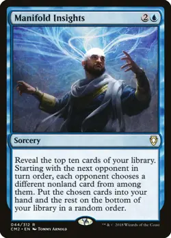 Manifold Insights Commander Anthology Volume II NM Blue Rare MTG CARD ABUGames - Image 1
