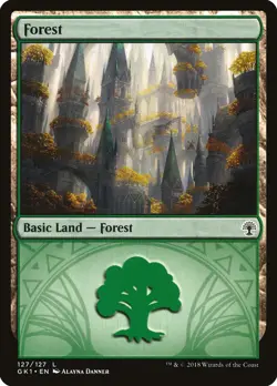 Forest (127 Selesnya) Guild Kit: Selesnya NM Basic Land MAGIC MTG CARD ABUGames - Image 1