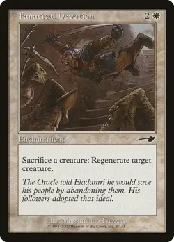 Fanatical Devotion Nemesis NM White Common MAGIC THE GATHERING CARD ABUGames - Image 1