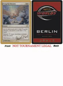 Vengeful Dreams (Daniel Zink - 2003) World Championship PLD Rare CARD ABUGames - Image 1