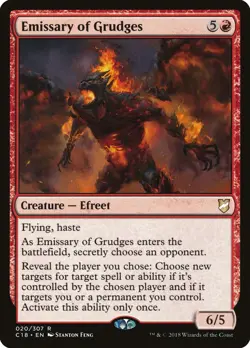 Emissary of Grudges Commander 2018 NM Red Rare MAGIC GATHERING CARD ABUGames - Image 1