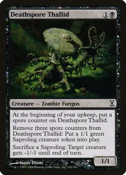 Deathspore Thallid Time Spiral NM Black Common MAGIC GATHERING CARD ABUGames - Image 1