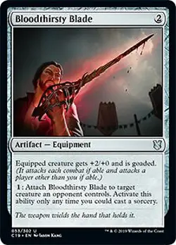 Bloodthirsty Blade Commander 2019 NM Artifact Uncommon MAGIC MTG CARD ABUGames - Image 1