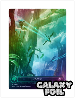 1x Forest, Galaxy Foil Full Art 0371 - Edge of Eternities, Magic MTG NM - Image 1