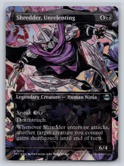 Shredder, Unrelenting (Borderless) 0210 Teenage Mutant Ninja Turtles Foil NM - Image 1