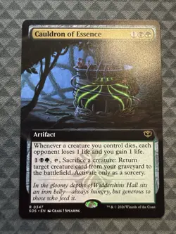MTG Cauldron of Essence #0347 Extended Art Rare Secrets of Strixhaven (SOS) - Image 2