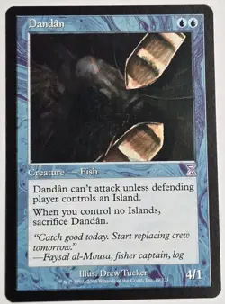 Dandan Mtg Magic the Gathering Time Spiral Timeshifted Blue Creature Fish - Image 1