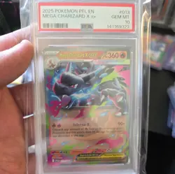 2025 Pokemon Phantasmal Flames Mega Charizard X ex Double Rare #013/094 PSA 10 - Image 4