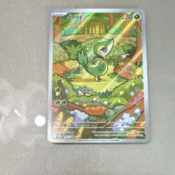 Snivy 087/086 Sv: Black Bolt Illustration Rare Holo 70 HP Pokemon TCG - Image 1