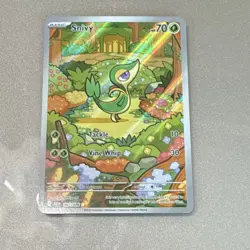 Snivy 087/086 Sv: Black Bolt Illustration Rare Holo 70 HP Pokemon TCG - Image 2