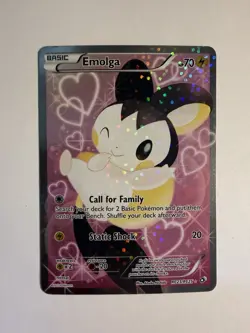 LP Emolga RC23/RC25 Full Art Legendary Treasures Radiant Collection Pokemon card - Image 1