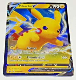 Pokemon Pikachu V - Promo SWSH061 Full Art Holo NM - Image 1