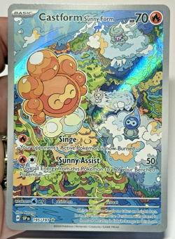 Pokemon Castform Sunny Form 195/191 Surging Sparks Holo NM - Image 3