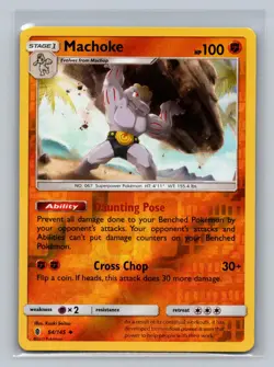 Machoke 64/145 Uncommon Guardians Rising Pokemon Reverse Holo NM - Image 1