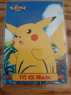 1999 Topps Pokemon - TV series - TV2 Pikachu #25 - Image 1