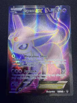 Pokemon TCG Espeon-EX Breakpoint 117/122 Holo Full Art Ultra Rare - Image 1