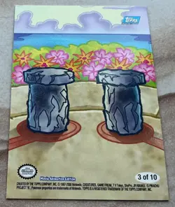 2000 Pokemon The Movie Zapdos Tracey Melody Topps Sticker Card #3 of 10 - Image 2