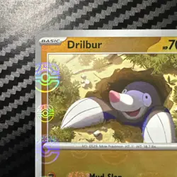 Pokemon Black Bolt: Drilbur 45/86 Masterball Holo Near Mint - Image 2