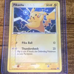 LP Pokemon TCG Pikachu EX Emerald Regular Common 60/106 2005 - Image 1