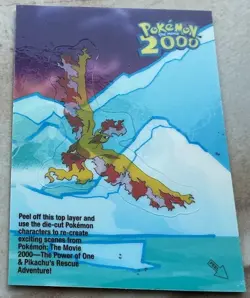 2000 Pokemon The Movie Moltres Topps Sticker Card #5 of 10 - Image 1