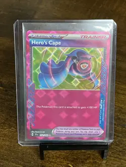 Pokemon Hero's Cape 152/162 Temporal Forces ACE SPEC Rare Trainer - Image 1