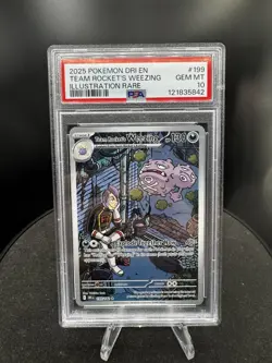 #199 Team Rocket's Weezing - 2025 Pokemon DRI EN-Destined Rivals IR - PSA 10 - Image 1