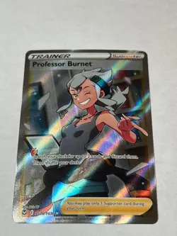 Professor Burnet TG26/TG30 Ultra Rare Silver Tempest Trainer Gallery Pokemon NM - Image 1