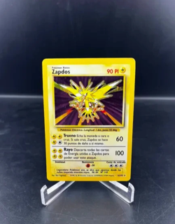 Pokemon Zapdos Base Set Holo Unlimited Spanish 16/102 HP See Pics For Condition - Image 1