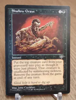 SHALLOW GRAVE mtg HP Mirage 1 Rare (#Z103) - Image 1