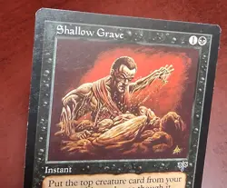 SHALLOW GRAVE mtg HP Mirage 1 Rare (#Z103) - Image 3