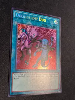 Yugioh Delinquent Duo Secret Rare LCKC-EN101 Unlimited NM - Image 2