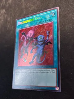 Yugioh Delinquent Duo Secret Rare LCKC-EN101 Unlimited NM - Image 3
