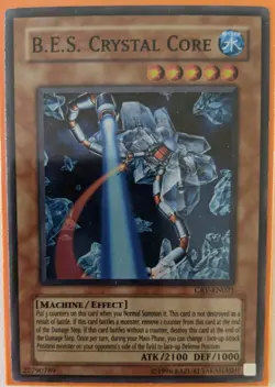 YuGiOh B.E.S. Crystal Core Super Rare CRV-EN021 - Image 1