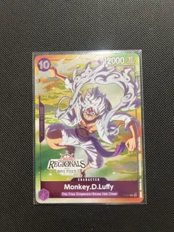 Monkey.D.Luffy Online Regional 2024 Vol. 2 Participant P-041 One Piece NM - Image 1