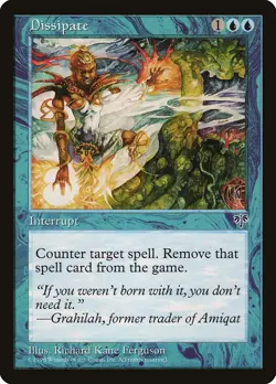 Dissipate Mirage HEAVILY PLD Blue Uncommon MAGIC THE GATHERING MTG CARD ABUGames - Image 1