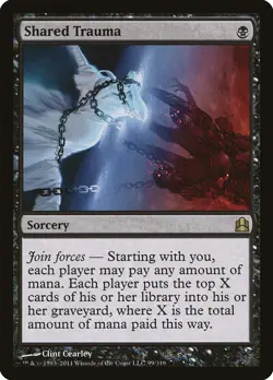 Shared Trauma Commander NM Black Rare MAGIC THE GATHERING MTG CARD ABUGames - Image 1