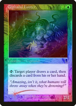 Cephalid Looter FOIL Odyssey PLD Blue Common MAGIC GATHERING CARD ABUGames - Image 1