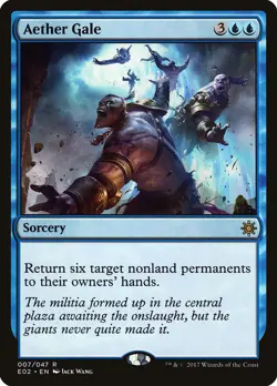 Aether Gale Explorers of Ixalan NM Blue Rare MAGIC THE GATHERING CARD ABUGames - Image 1