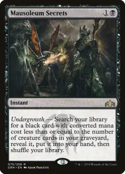 Mausoleum Secrets Guilds of Ravnica NM Black Rare MAGIC MTG CARD ABUGames - Image 1