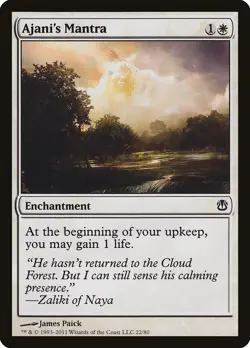 Ajani's Mantra Ajani vs. Nicol Bolas PLD White Common MAGIC MTG CARD ABUGames - Image 1