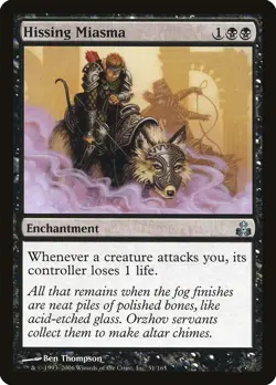Hissing Miasma Guildpact NM Black Uncommon MAGIC THE GATHERING CARD ABUGames - Image 1