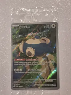Pokemon Snorlax SVP 051 Black Star Promo Card Scarlet Violet 151 TCG, Sealed - Image 2
