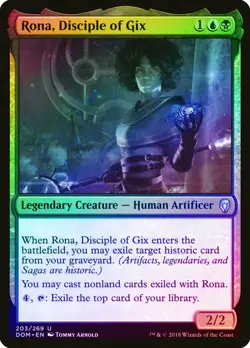 Rona, Disciple of Gix FOIL Dominaria PLD Blue Black Uncommon CARD ABUGames - Image 1