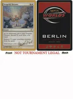 Vengeful Dreams (Daniel Zink - 2003) World Championship NM Rare CARD ABUGames - Image 1