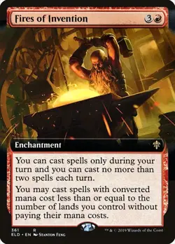 Fires of Invention (Extended Art) Throne of Eldraine NM CARD ABUGames - Image 1
