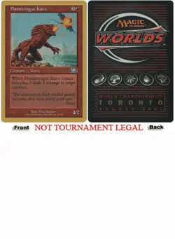 Flametongue Kavu (Tom van de Logt - 2001) World Championship PLD CARD ABUGames - Image 1