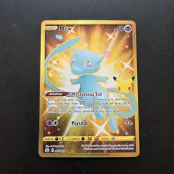 Pokemon Card - Mew 025/025 Full Art Gold Rare 2021 Celebrations - M/NM - Image 1