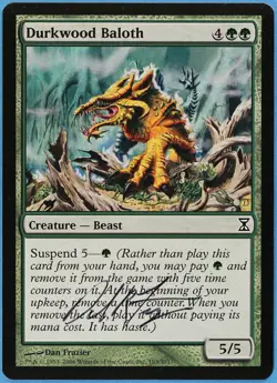 Durkwood Baloth Time Spiral NM Green Common Artist Signed CARD (s2460) ABUGames - Image 1